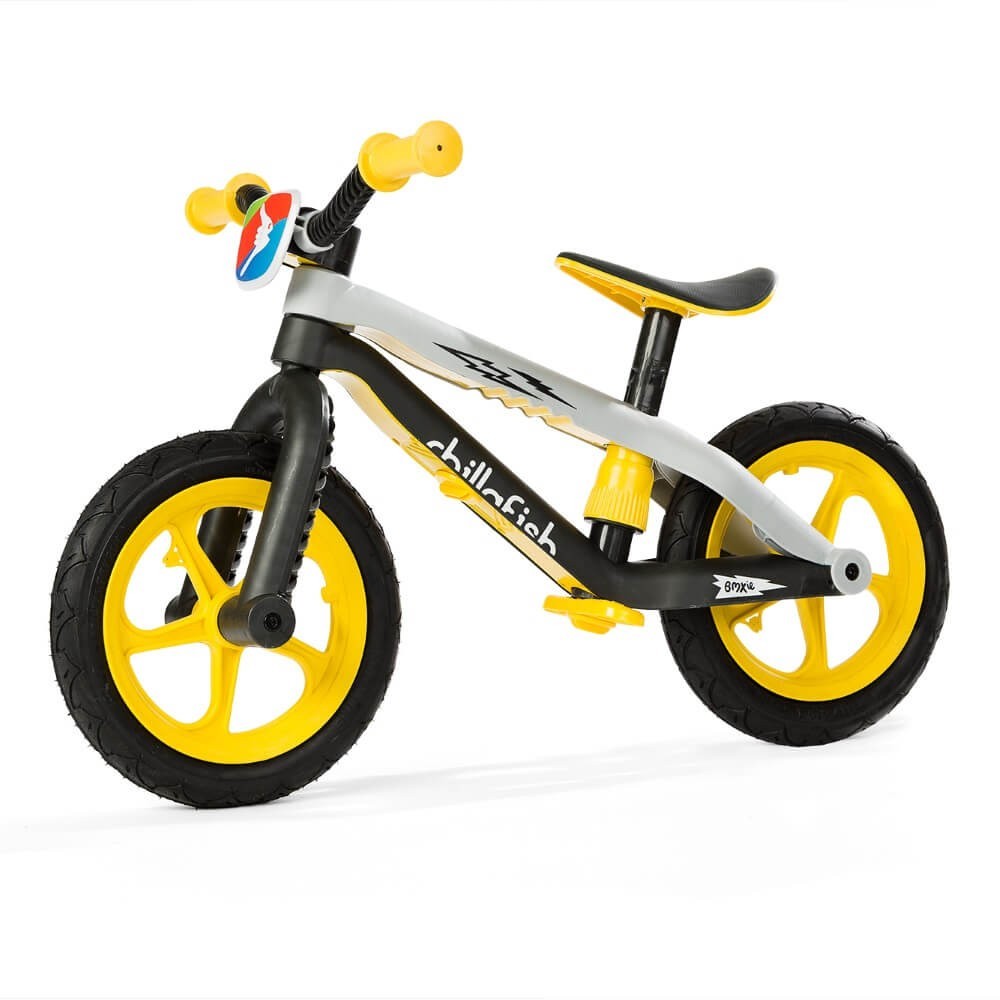 yellow childrens bike