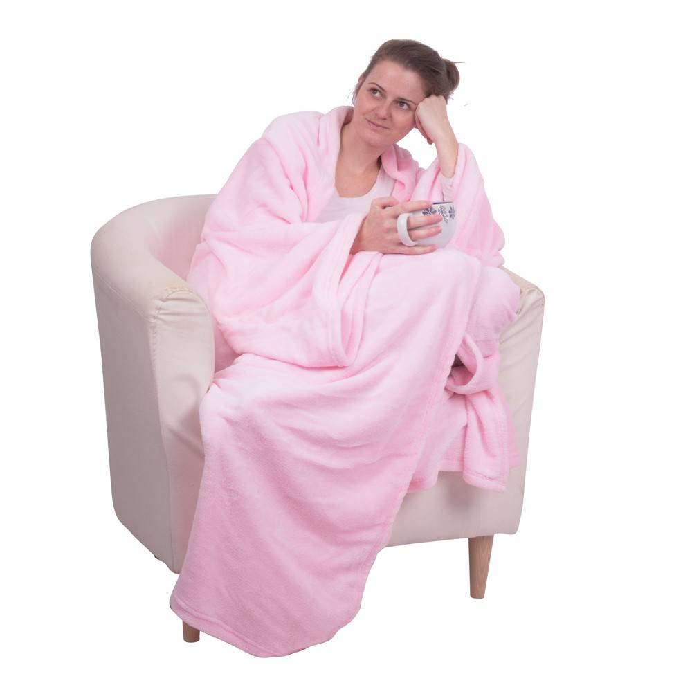 Heated Blanket With Sleeves InSPORTline Wearm Pink Anta Sport