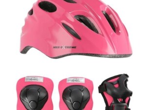 Laste Kiiver Nils Extreme MTW01+H210 Roosa, Suurus S, Koos kaitsmetega