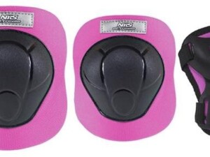 Kaitsmete komplekt (Rulluisk, Rula jm.) Nils Extreme H210 Must-Roosa, Suurus XS