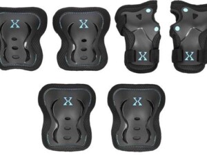 Kaitsmete komplekt (Rulluisk, Rula jm.) Nils Extreme H320 Must-Münt, Suurus XL