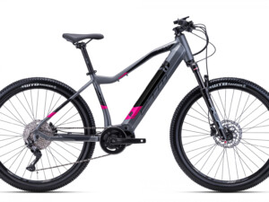 Elektriline Elektriratas RUBY PRO 27,5" - matt hall / roosa L (18")