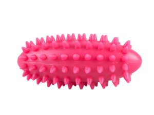 Masážní vajíčko s bodlinkami 11 cm plněné pískem 250g - růžová