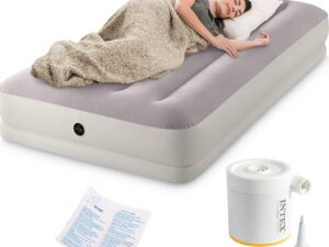 Täispuhutav magamismadrats 191x99x30 cm ühekohaline USB-pumbaga INTEX 64177