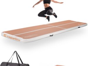 Inflatable Exercise Mat inSPORTline Airstunt 400 x 100 x 10 cm Mocha Mousse