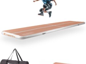 Inflatable Exercise Mat inSPORTline Airstunt 500 x 100 x 10 cm Mocha Mousse