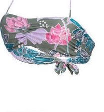 W Arena Bikini Bandeau Allover Jade Mu 38