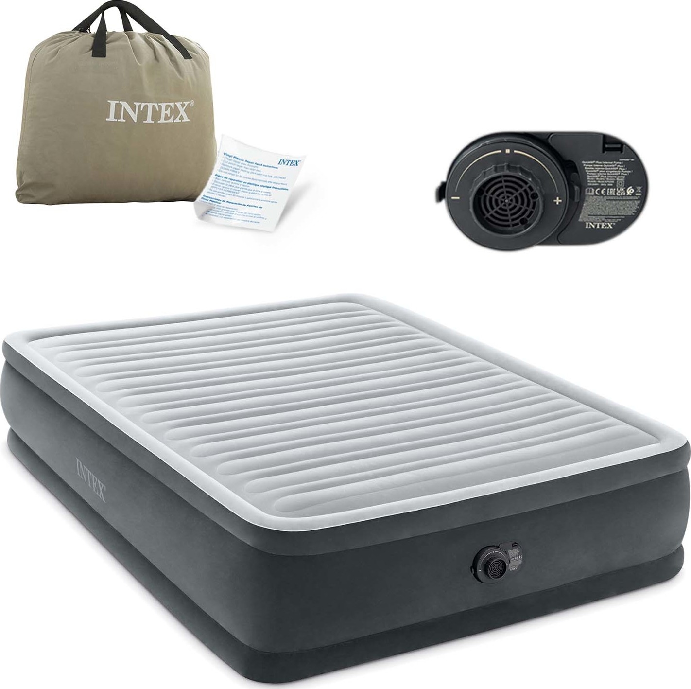 Täispuhutav madrats 203x152cm koos pumbaga INTEX 64414ND
