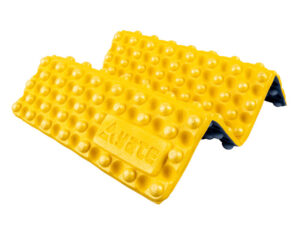 YATE Sedátko skládací BUBBLES Plus žlutá/tm. modrá