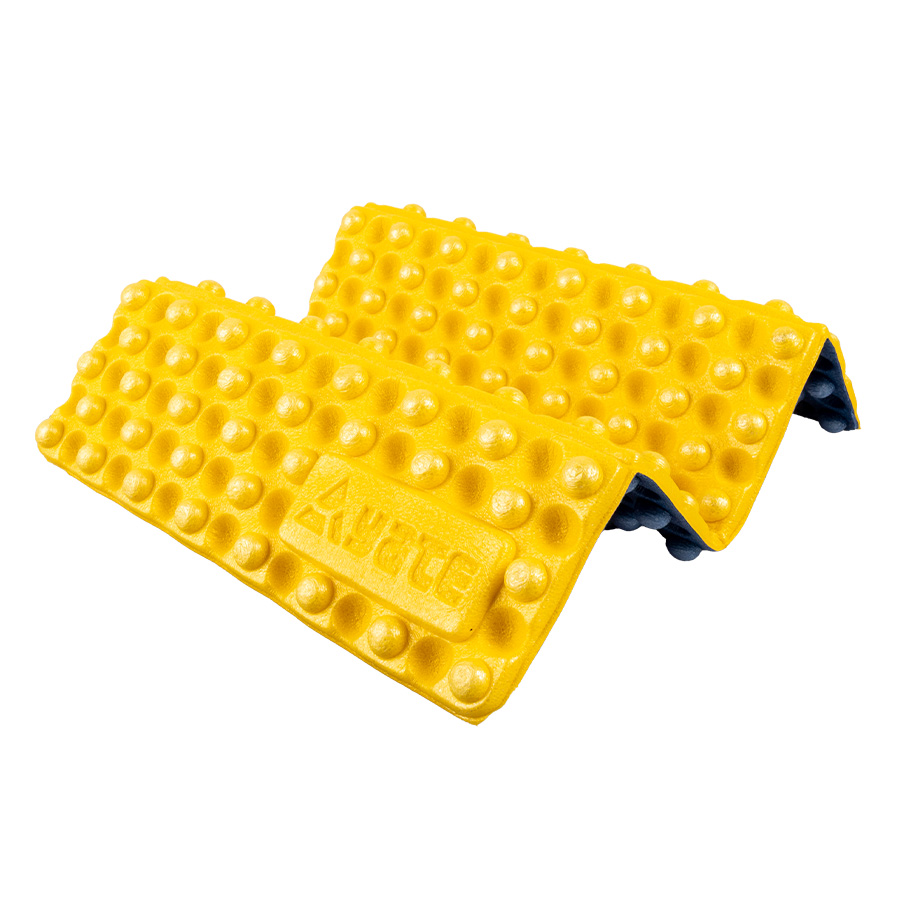 YATE Sedátko skládací BUBBLES Plus žlutá/tm. modrá