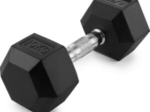 HEX 10 kg kummist kaetud malmist hantlid - UpForm