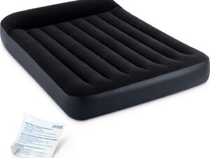 Double inflatable mattress 191x137x25 cm bed with headboard INTEX 64142