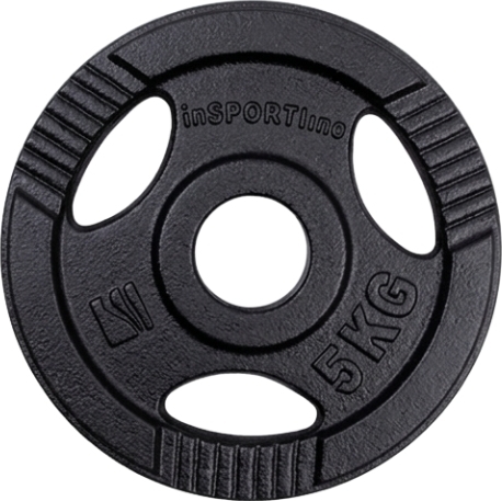 Malmist olümpia raskusketas inSPORTline Hamerton must 5 kg, 50 mm