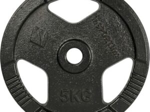 Cast Iron Weight Plate inSPORTline Hamerton Black 5 kg, 30 mm