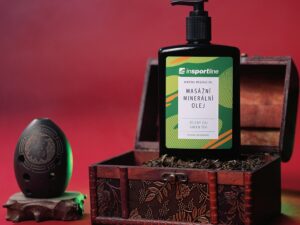 Mineral Massage Oil inSPORTline Green Tea 500 ml