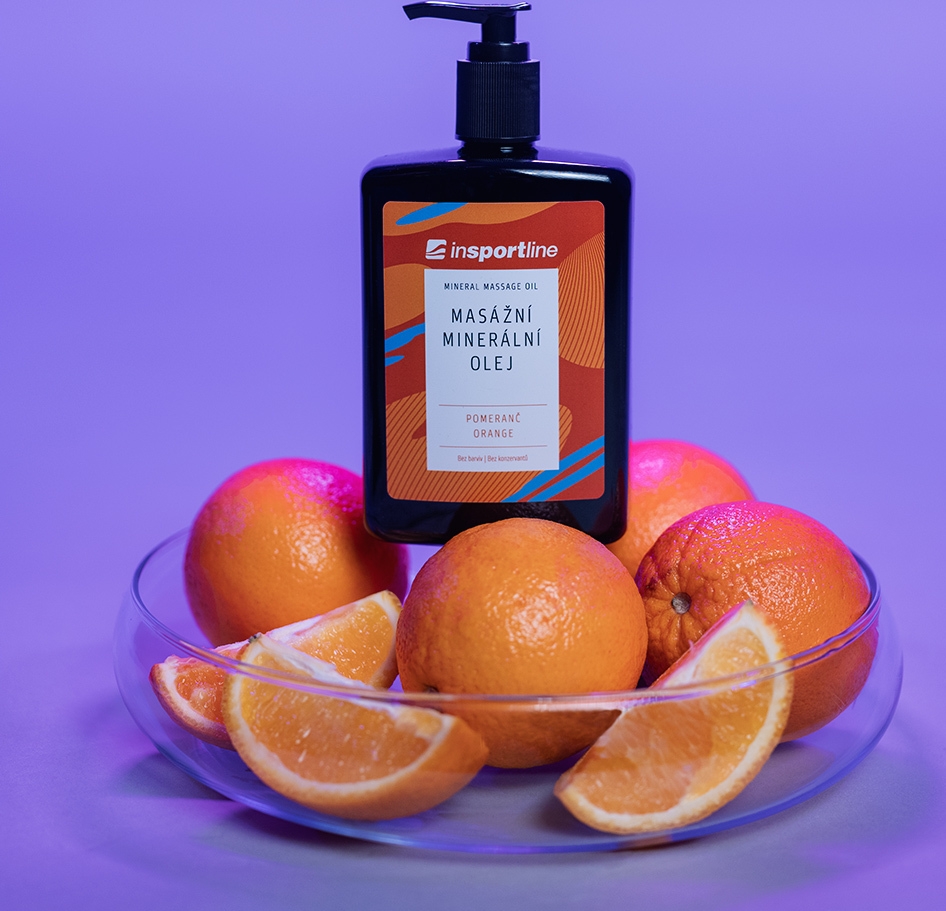 Mineral Massage Oil inSPORTline Orange 500 ml