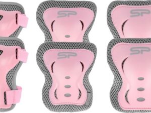 Roosa laste/noorte kaitsekomplekt (põlvedele, randmetele ja küünarnukkidele) Spokey SHIELD